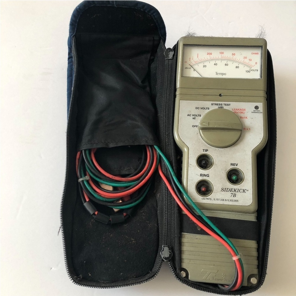 Tempo Sidekick T&N Cable Transmission & Noise Tester Leakage Stress/ 7B